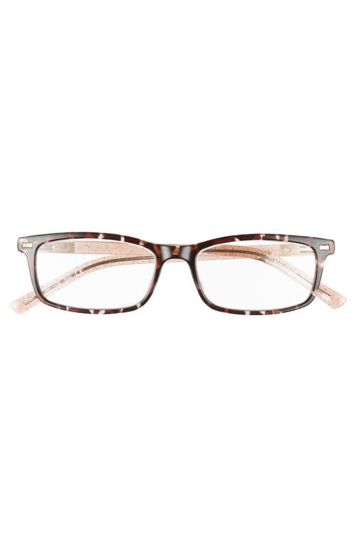 Shop Kate Spade New York Jodie 50mm Rectangular Reading Glasses In Tortoise/beige