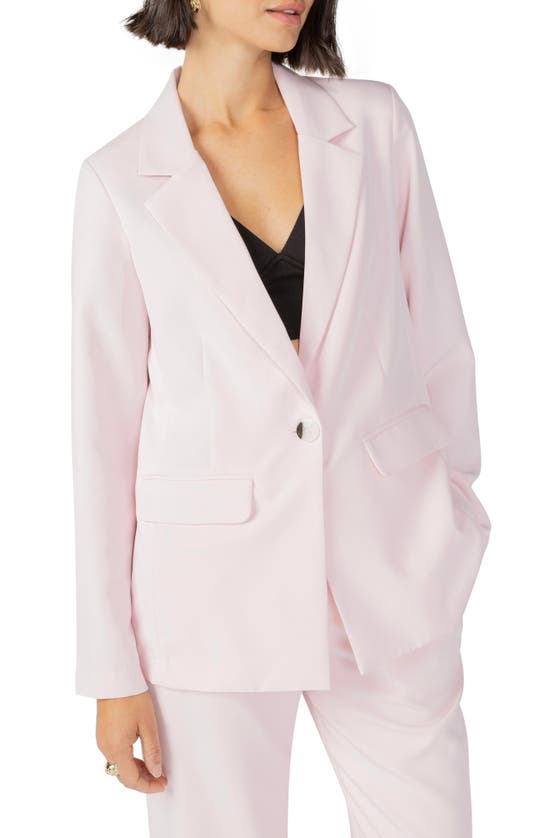 Sanctuary Bryce Woven Blazer In Pink No3