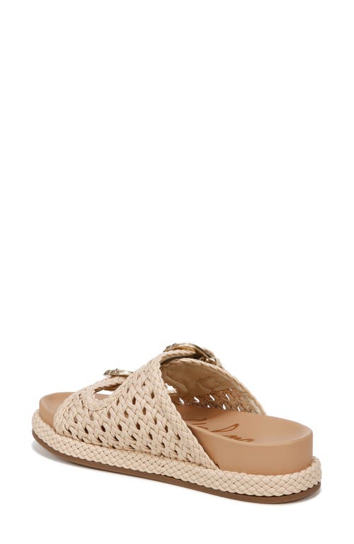 Sam Edelman Women's Reid Buckle Platform Sandal In Linen Leather In Linen