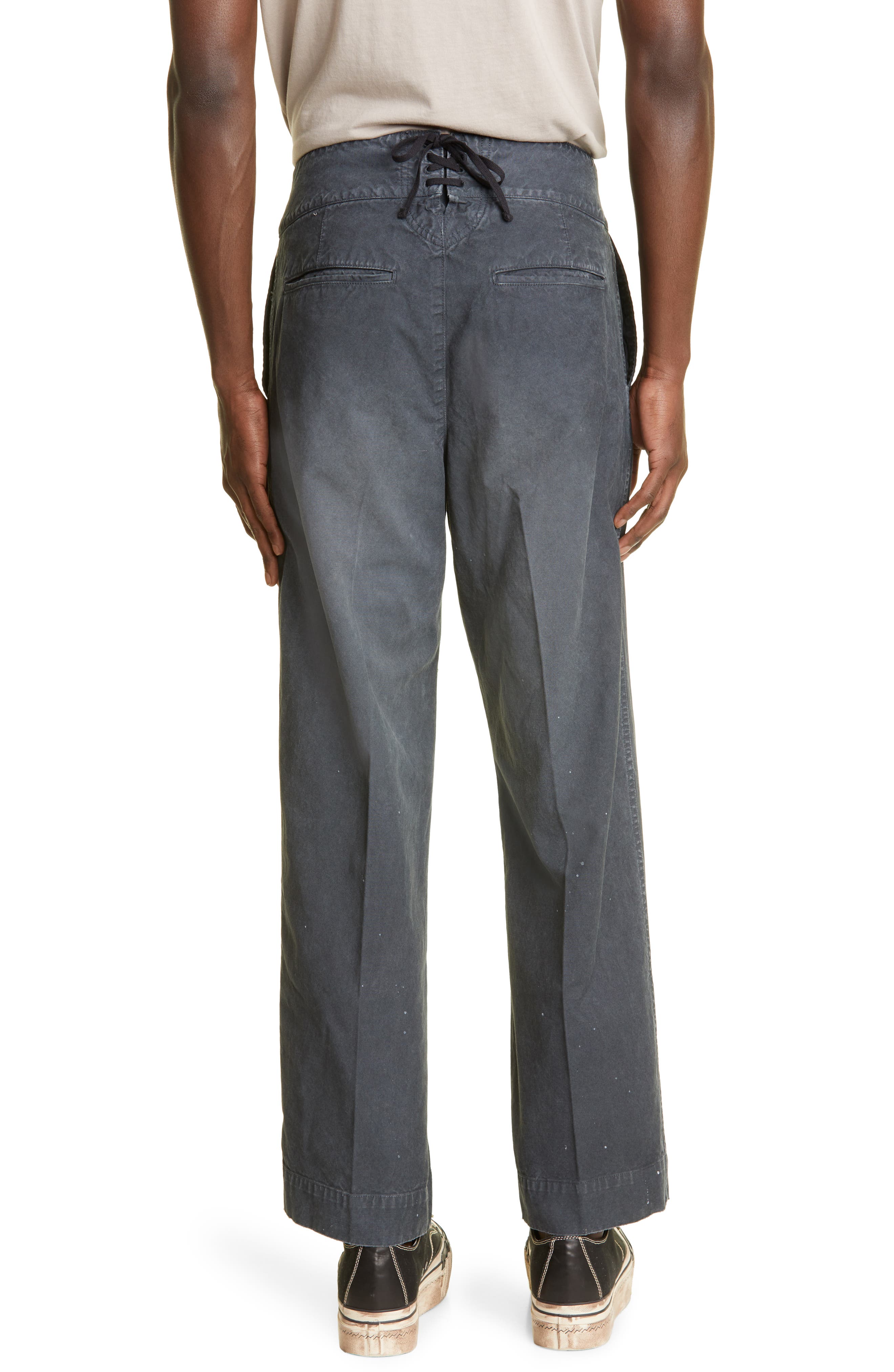 Visvim Men's Holman Damaged Sailor Pants in Black at Nordstrom, Size 3