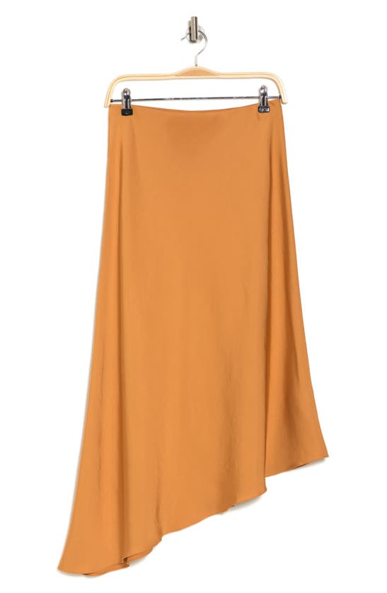 Shop A.l.c . Darcy Asymmetric Midi Skirt In Cashew