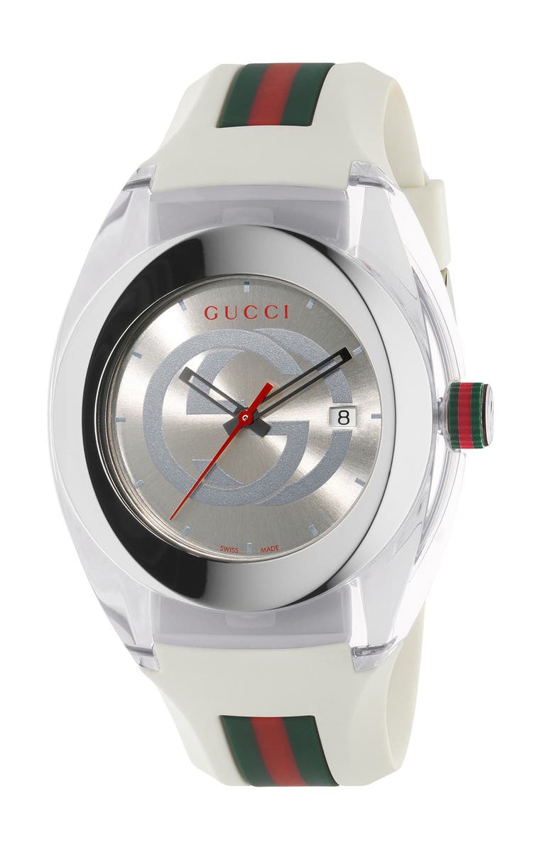Gucci Unisex Sync Rubber Strap Sport Watch, 46mm | Nordstromrack