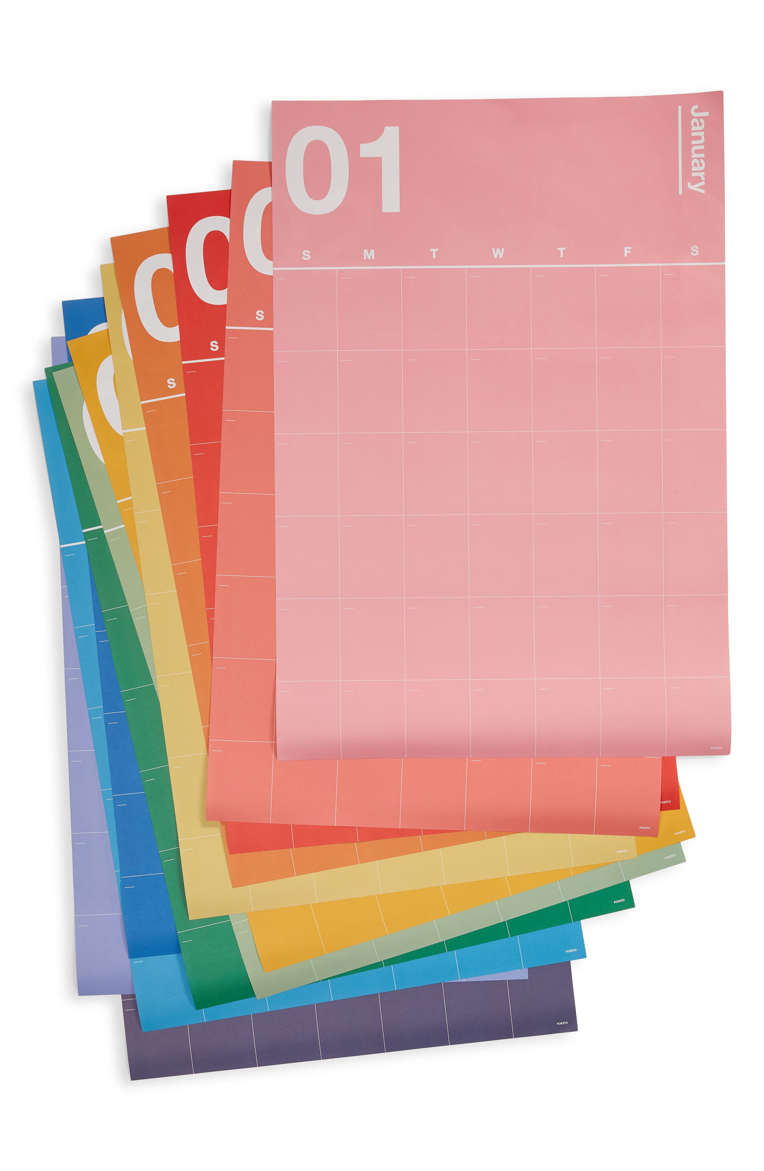Poketo Spectrum Wall Planner - Pink