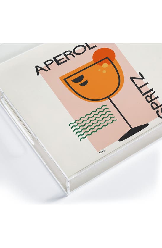 Deny Designs Aperol Spritz Tray In Cream