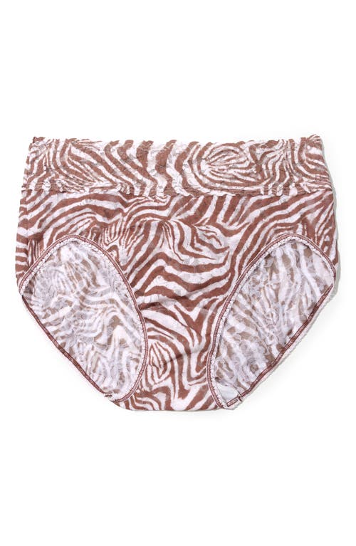 Hanky Panky Print Lace Briefs In Hide And Seek