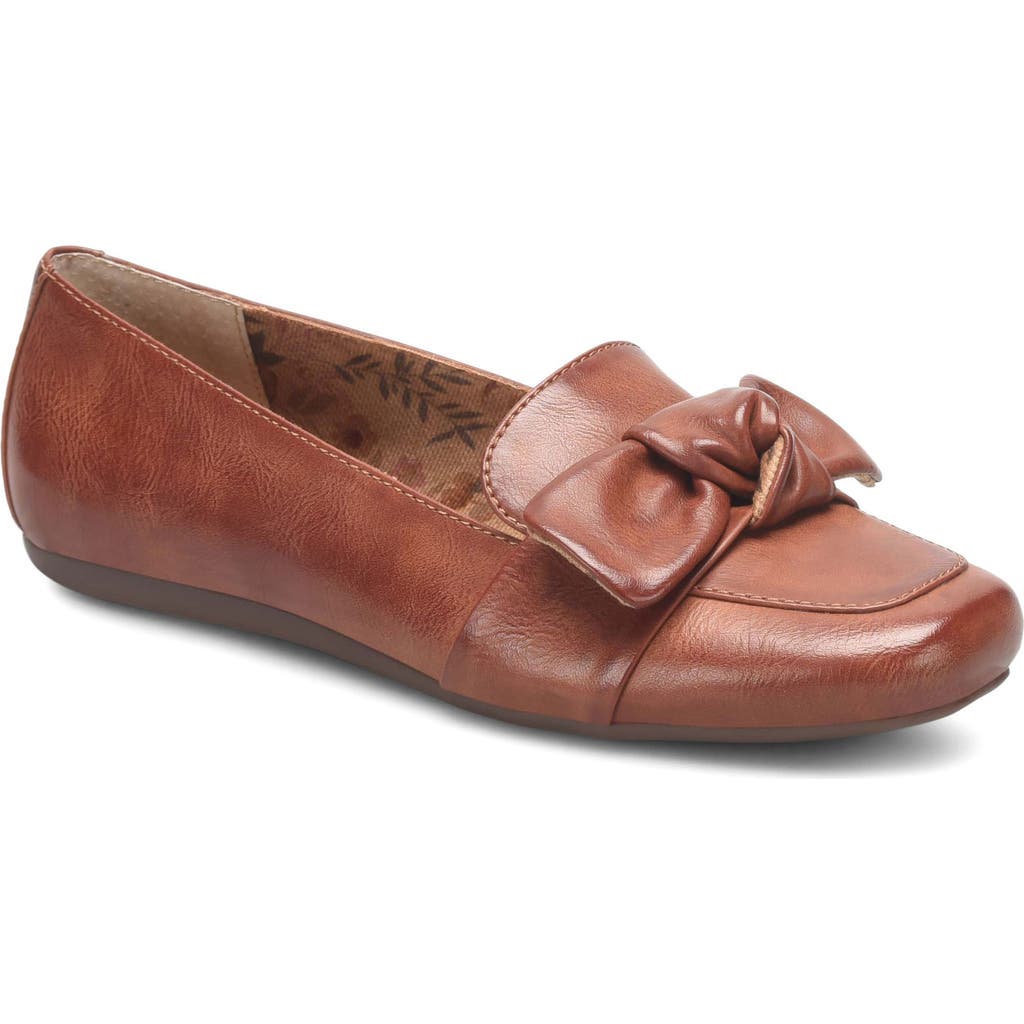 B O C By Børn Paisley Bow Flat In Dark Tan