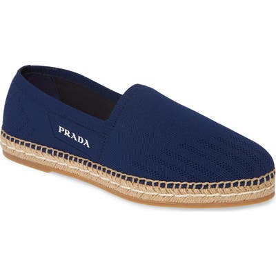 Prada Knit Espadrille Slip-On, Blue