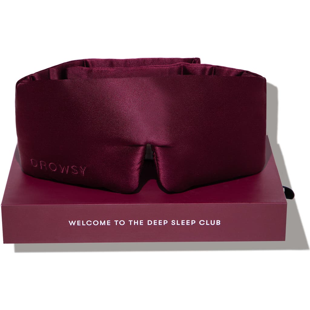 Drowsy Sleep Co . Silk Sleep Mask In La Vie En Rouge