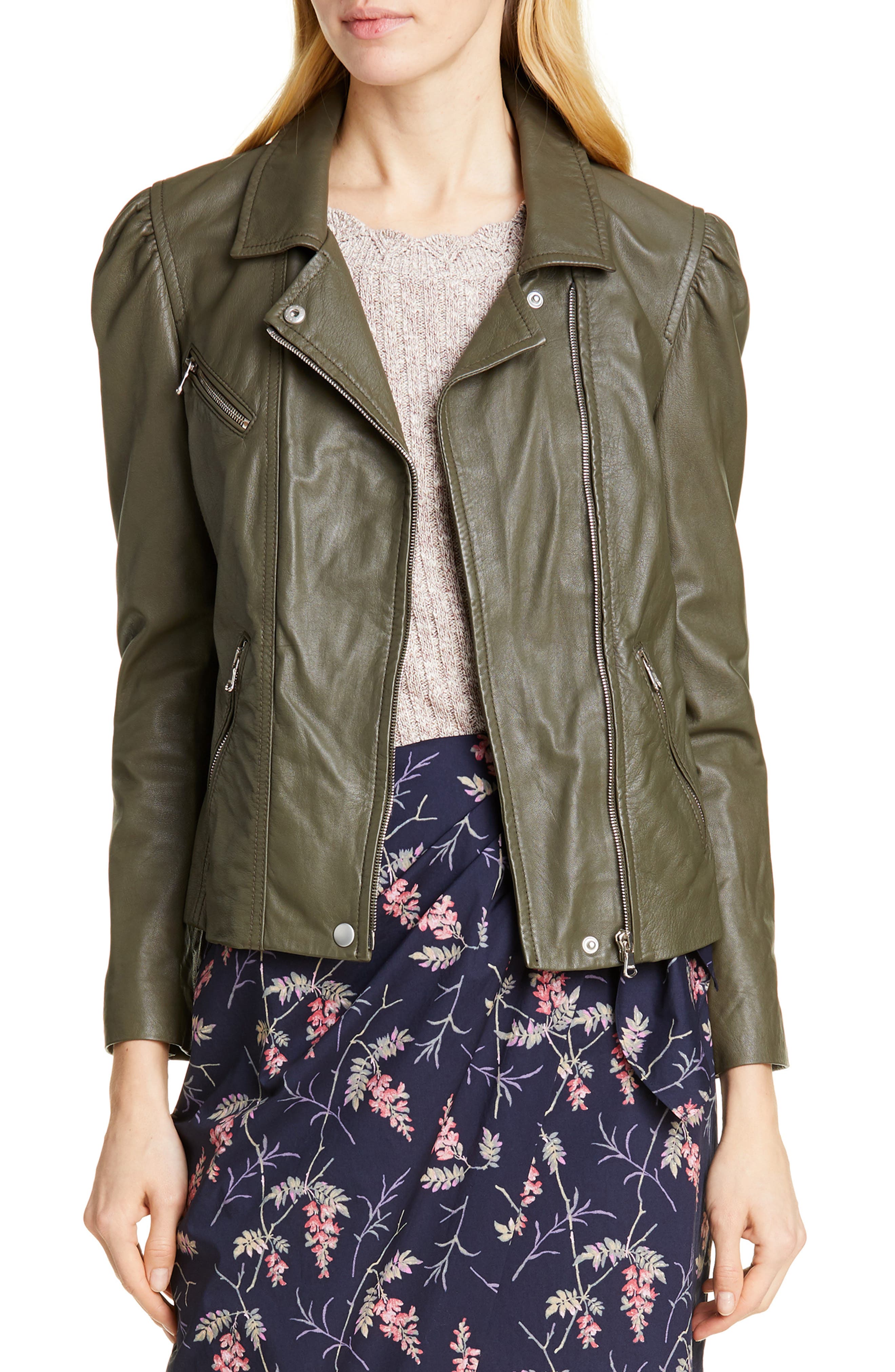 rebecca taylor leather biker jacket