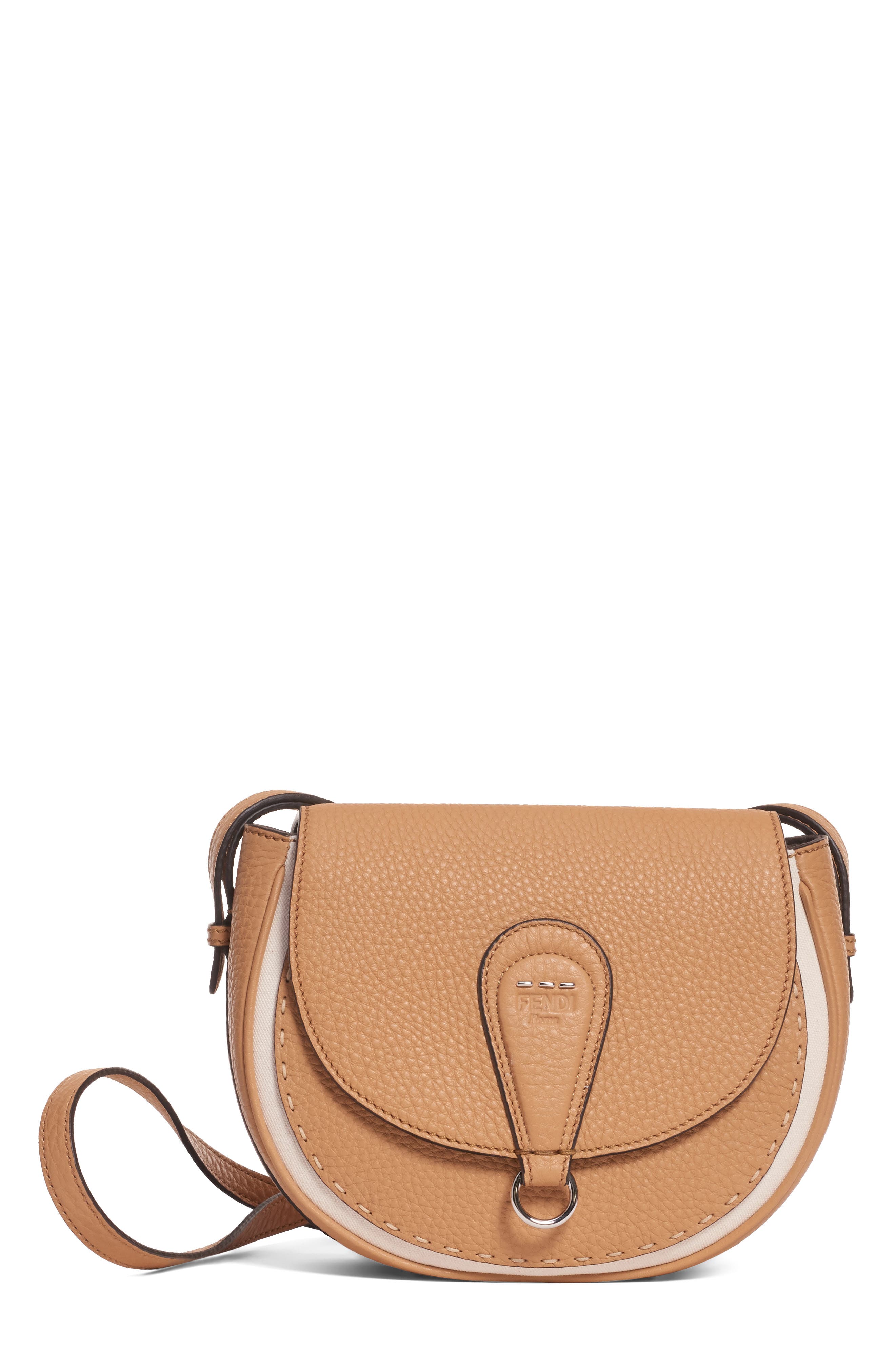 fendi leather messenger bag
