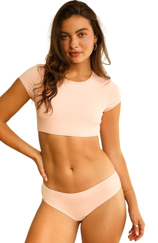 Dippin Daisys Siren Bikini Bottoms In Sunset Pink