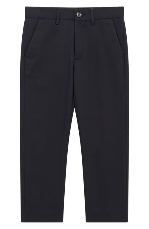 Shop Reiss Kids' Eastbury Sr. Straight Leg Stretch Cotton Pants In Navy