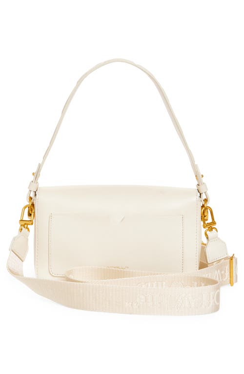 Shop Off-white Medium Soft Binder Leather Shoulder Bag In Dust