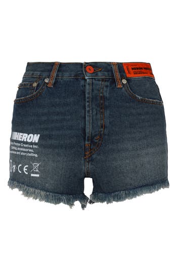HERON PRESTON HERON PRESTON CODE 8000 DENIM CUTOFF SHORTS