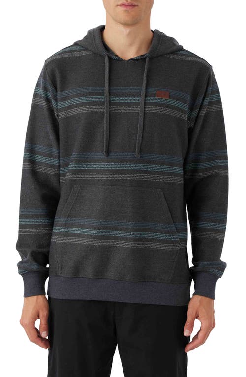 O'Neill Bavaro Stripe Hoodie in Black 2 at Nordstrom, Size Medium