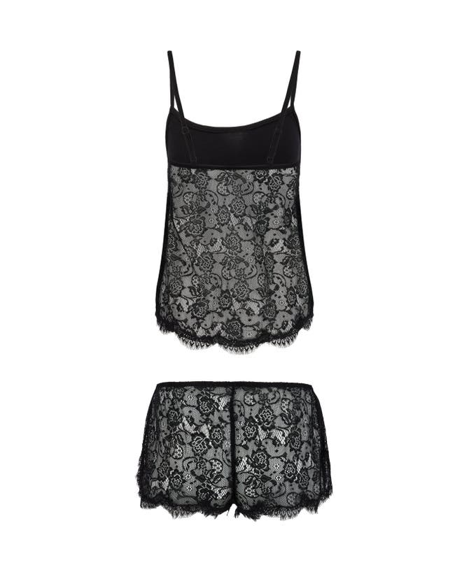 Adore Me Reign Women's Plus-size Cami & Short Set Lingerie In Black