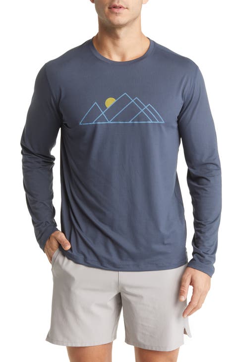 Men's Signature Crew Graphic T-Shirt | Light Blue | XL by Marine Layer