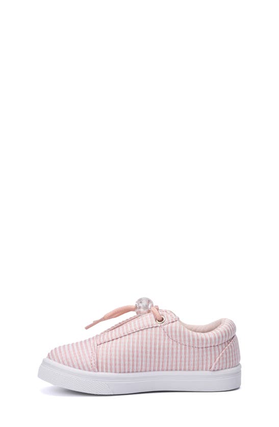 Shop Olivia Miller Kids' Stripe Sneaker In Pink