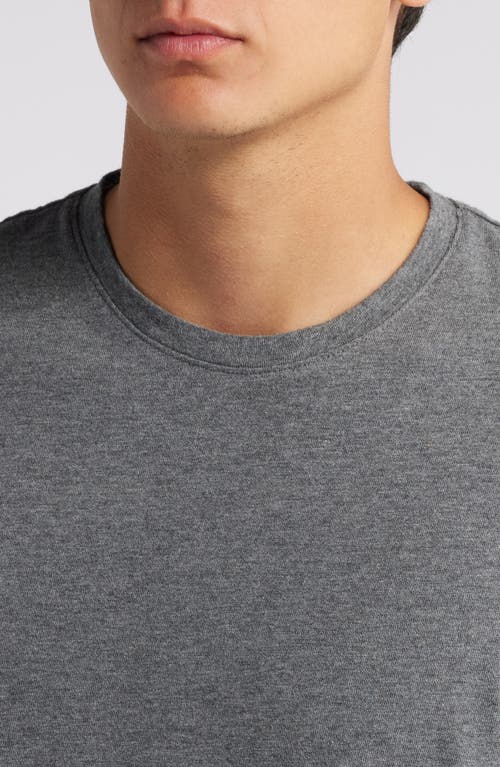 Treasure & Bond Lived In Slub Jersey Crewneck T-shirt In Grey Dark Heather