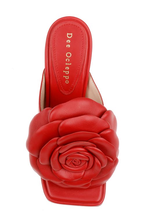 Shop Dee Ocleppo Kingston Slide Sandal In Red Leather