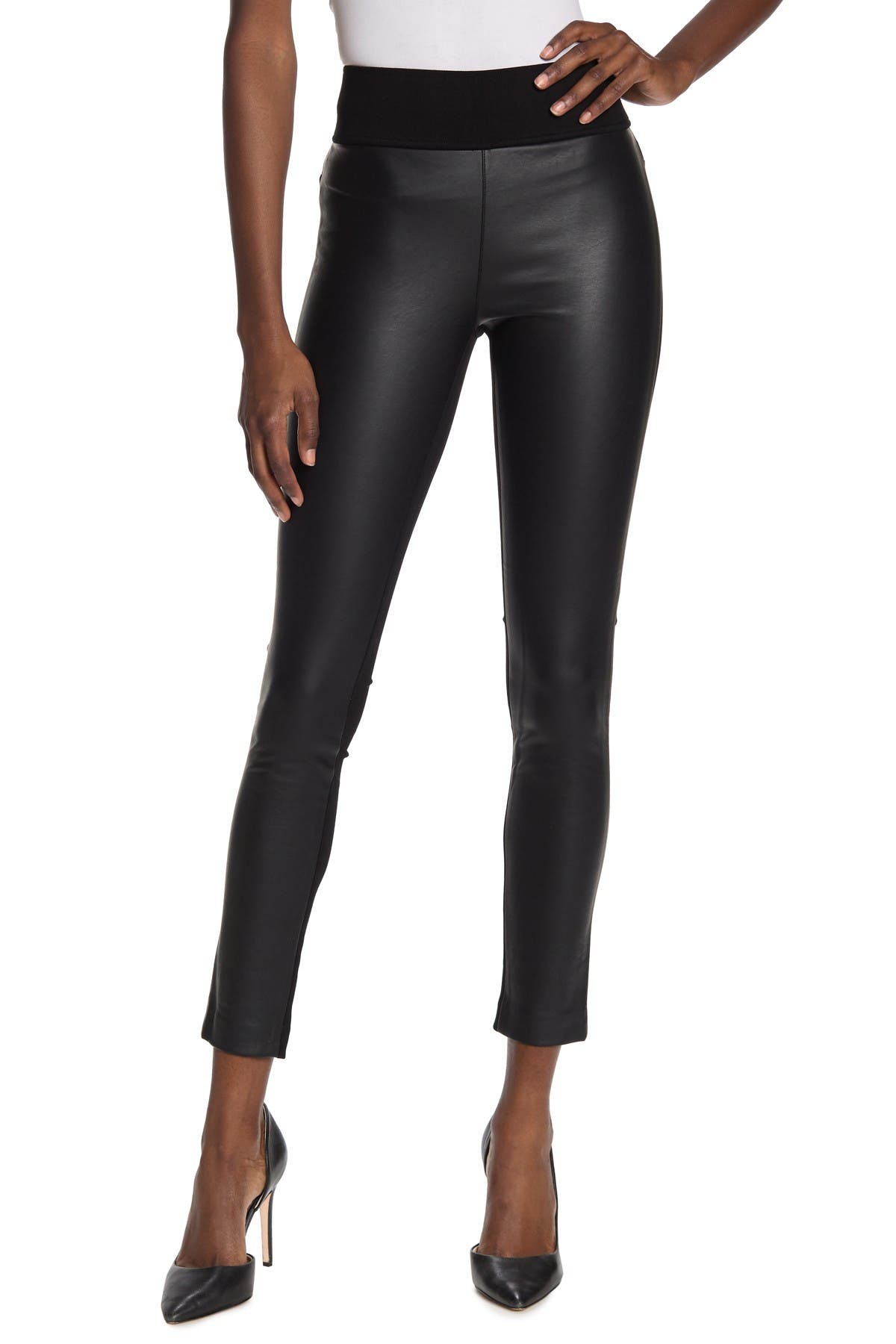 club monaco leather leggings