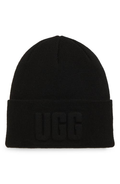 UGG(r) 3D Logo Beanie in Black