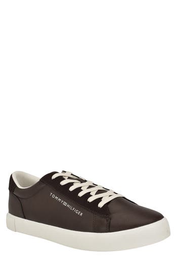 Tommy Hilfiger Low Top Sneaker In Dark Brown