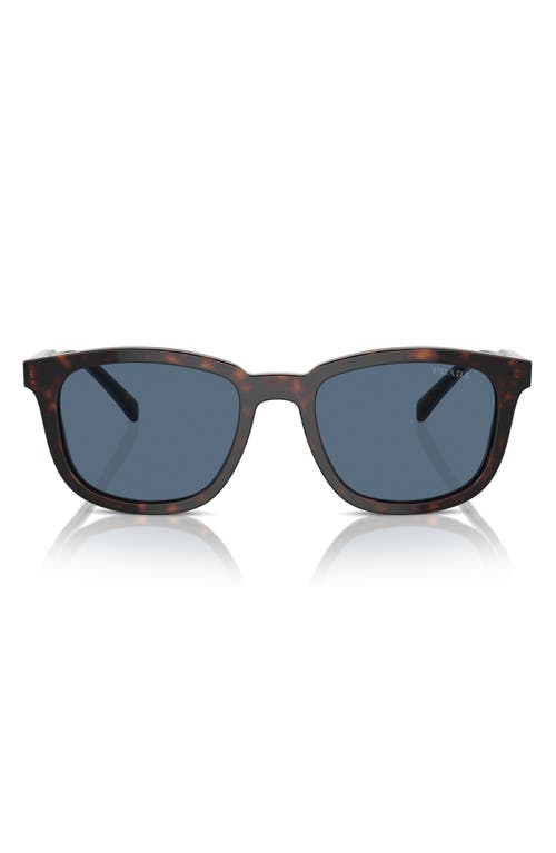 Prada 53mm Pillow Sunglasses In Brown/dark Blue