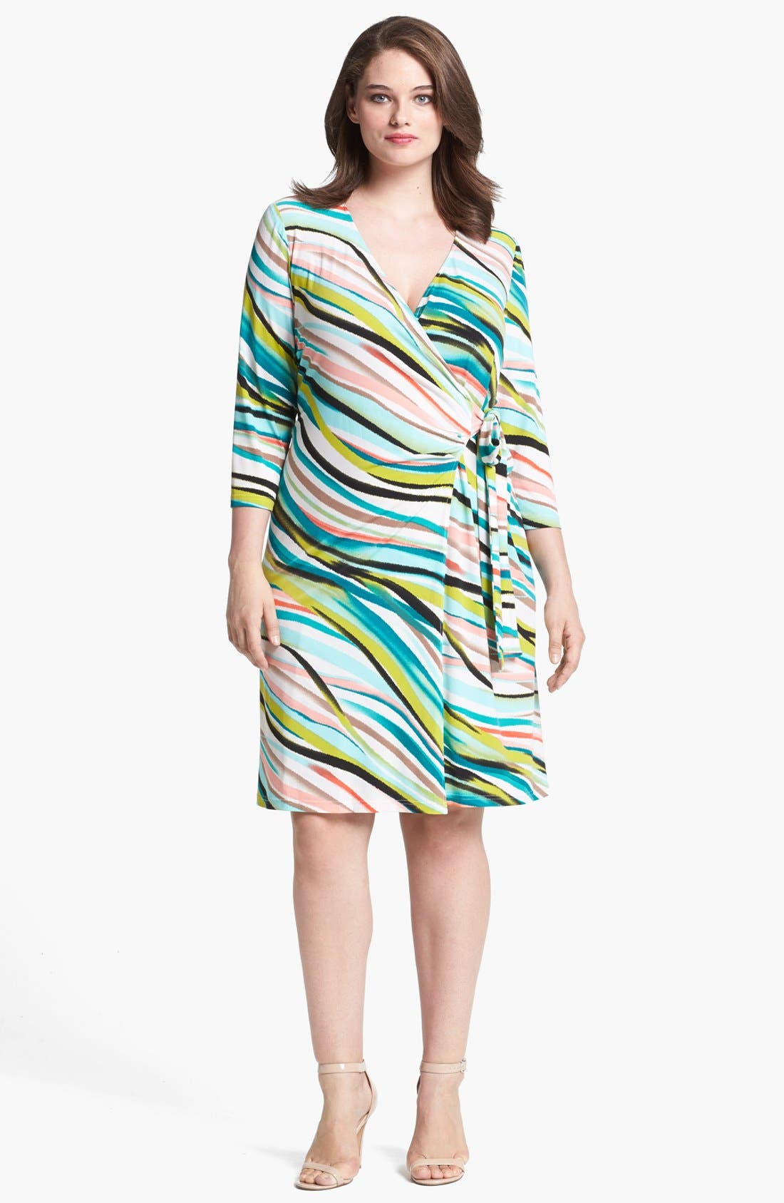 Tahari Print Jersey Wrap Dress (Plus Size) Nordstrom