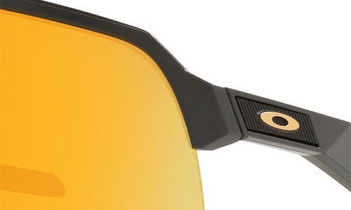 Shop Oakley Sutro Lite 139mm Prizm™ Wrap Shield Sunglasses In Matte Carbon/prizm 24k