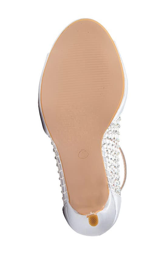 Lady Couture Ariana Mesh Heel Sandal In Silver