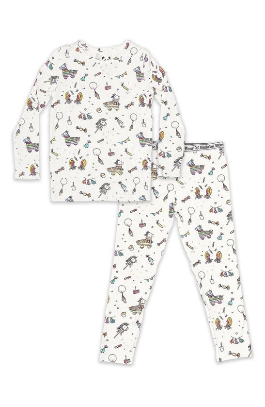 Bellabu Bear Kids' Baby Girl's & Little Girl's 2-piece Pinata Print Pajama Set In White