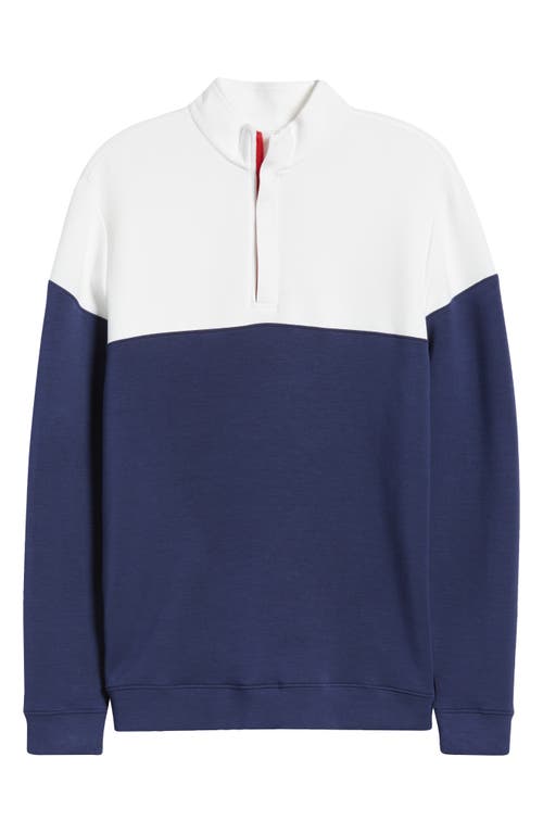 Shop Swannies Harvey Quarter Zip Golf Pullover In Horizon Blue