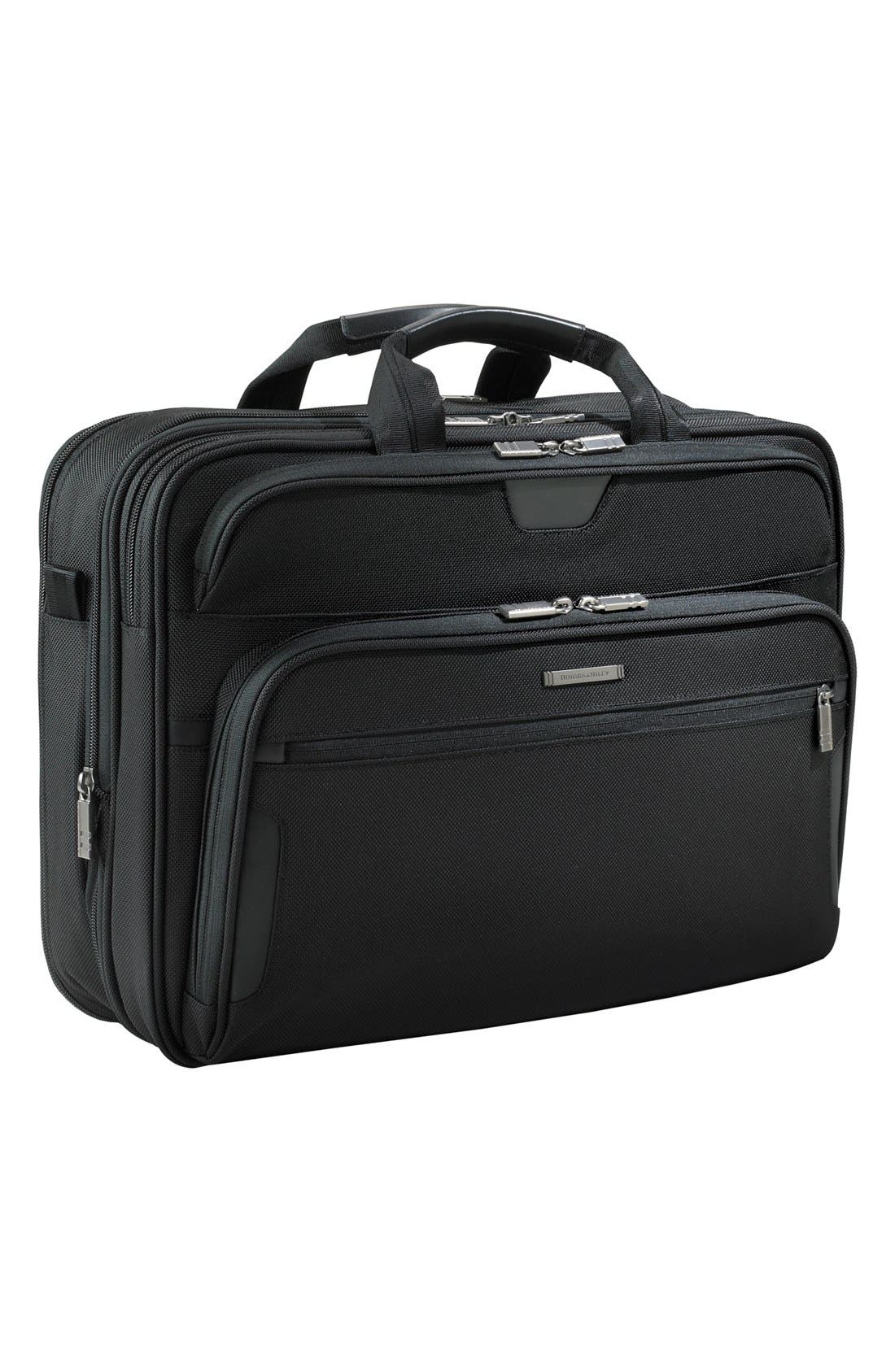 Briggs & Riley 'Large' Ballistic Nylon Expandable Briefcase Nordstrom