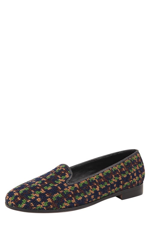 ByPaige BY PAIGE Needlepoint Tweed Flat in Navy