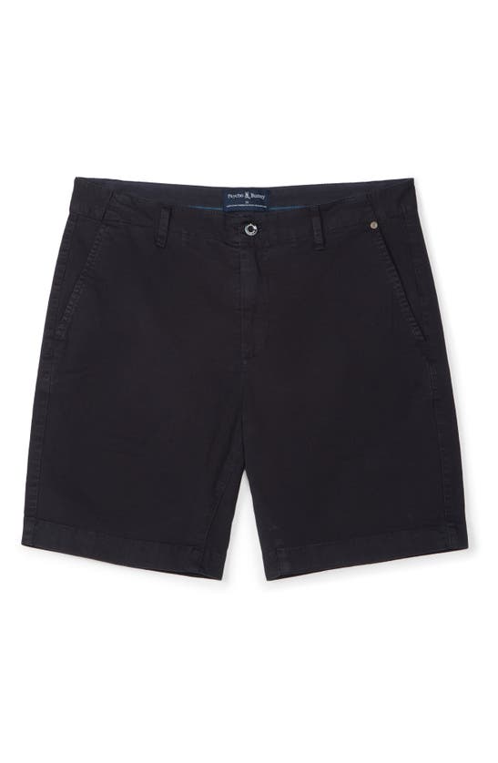 Shop Psycho Bunny Diego Flat Front Stretch Cotton Chino Shorts In Navy