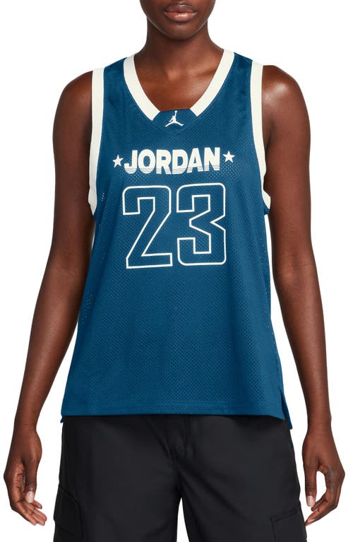 Shop Jordan 23 Mesh Tank In Industrial Blue/sail/sail