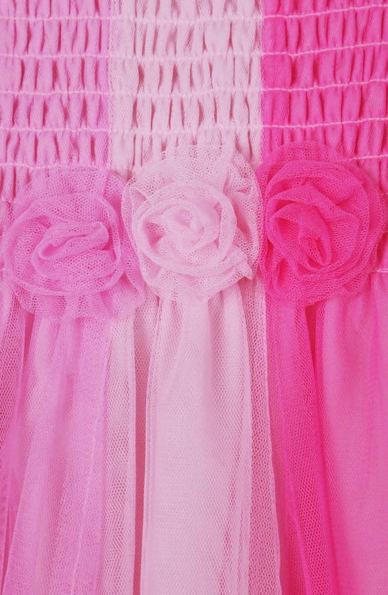 Shop Zunie Kids' Smocked Tutu Dress In Pink Multi