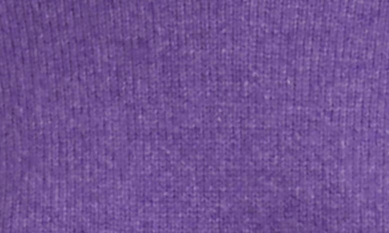 Khaite Luphia Short Sleeve Cashmere Sweater In Violet