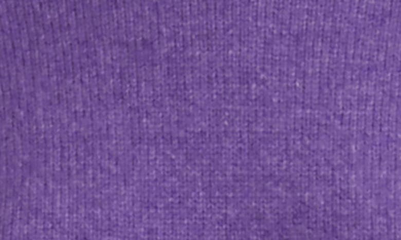 Shop Khaite Luphia Short Sleeve Cashmere Sweater In Violet