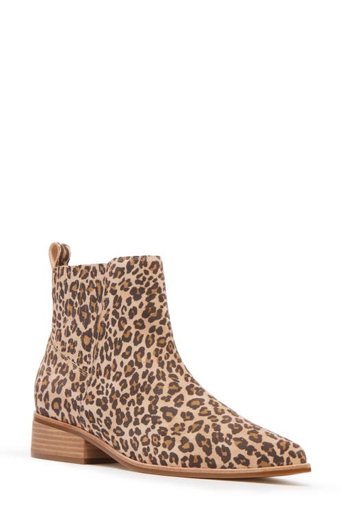 FRANKIE4 Nina Pointed Toe Chelsea Boot in Camel Leopard Print 