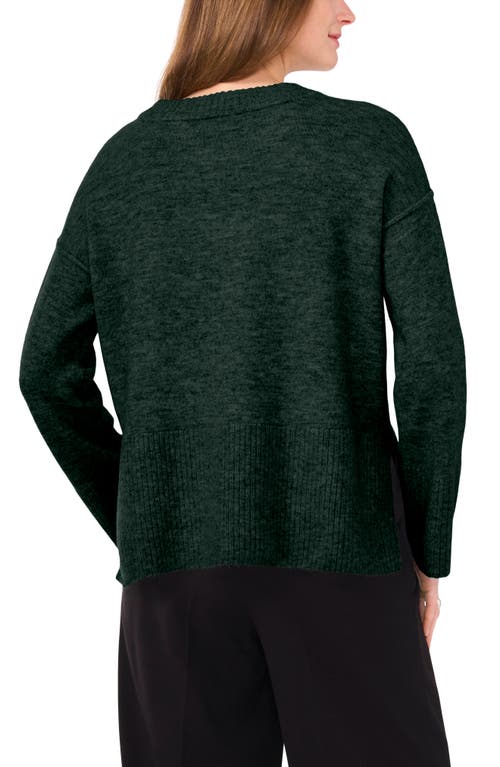 Shop Vince Camuto Crewneck Sweater In Windsor Moss