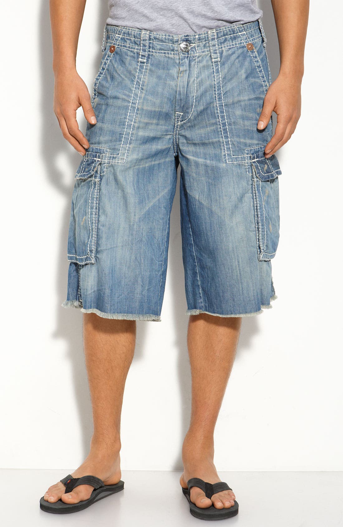 True Religion Brand Jeans 'Isaac' Denim Cargo Shorts Nordstrom