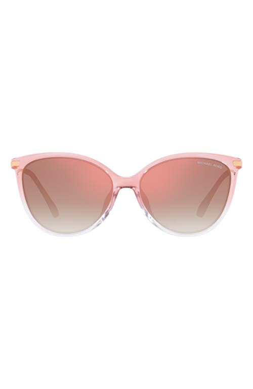 Michael Kors Dupont 58mm Gradient Cat Eye Sunglasses in Rose Gold at Nordstrom