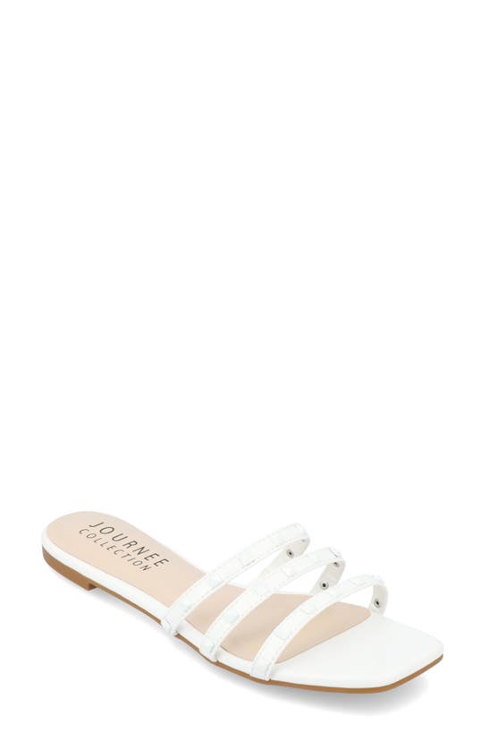 Journee Collection Tru Comfort™ Camarie Sandal In White