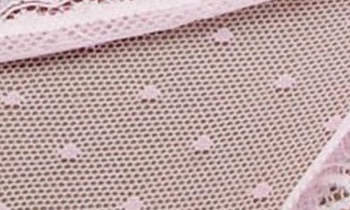 Free People Intimately Fp Heart To Heart Dotted Mesh Panties In Pink