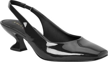 The Laterr Square Toe Kitten Heel Pump