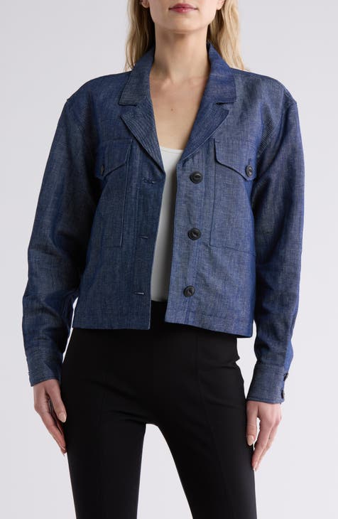 Jessie Linen Blend Shirt Jacket