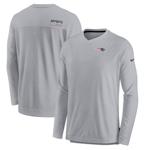 Men's Nike Navy New England Patriots Sideline Coach Chevron Lock Up Long  Sleeve V-Neck Performance