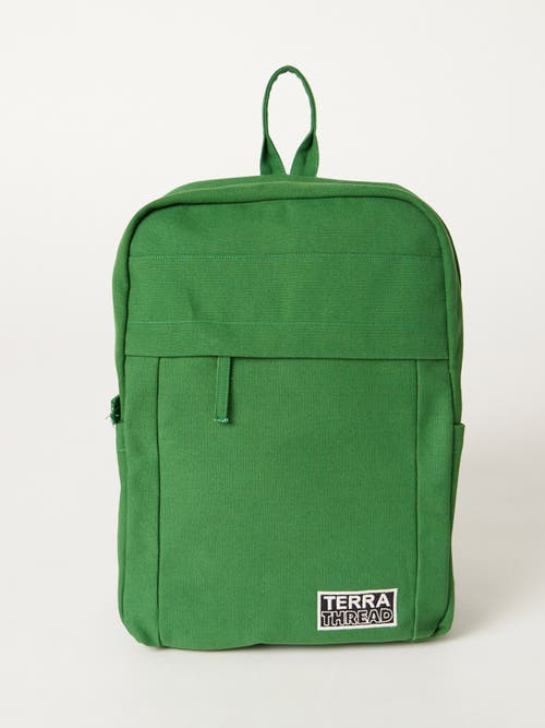 Shop Terra Thread Organic Cotton Backpack In Moss Green